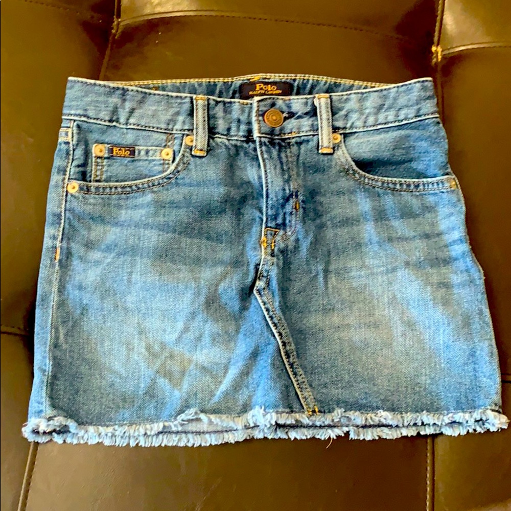 Polo jean skirt